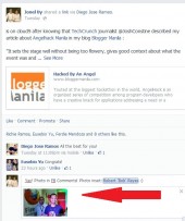 Photo is Facebook Comment Box