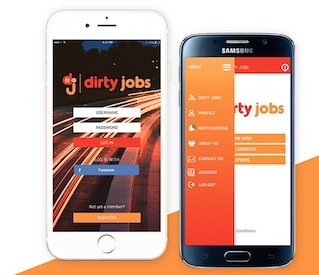 Dirty Jobs Mobile App