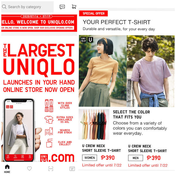 UNIQLO Online Store