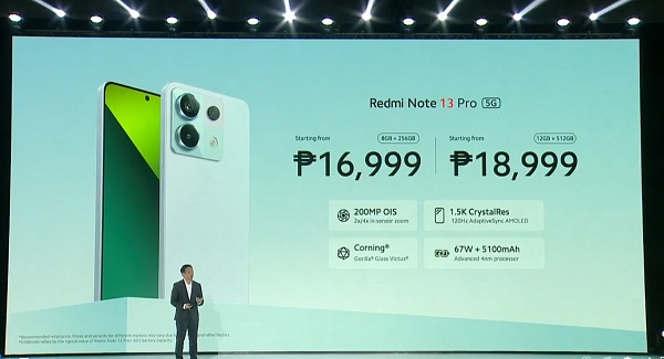 Xiaomi Redmi Note13 Pro Philippine Price